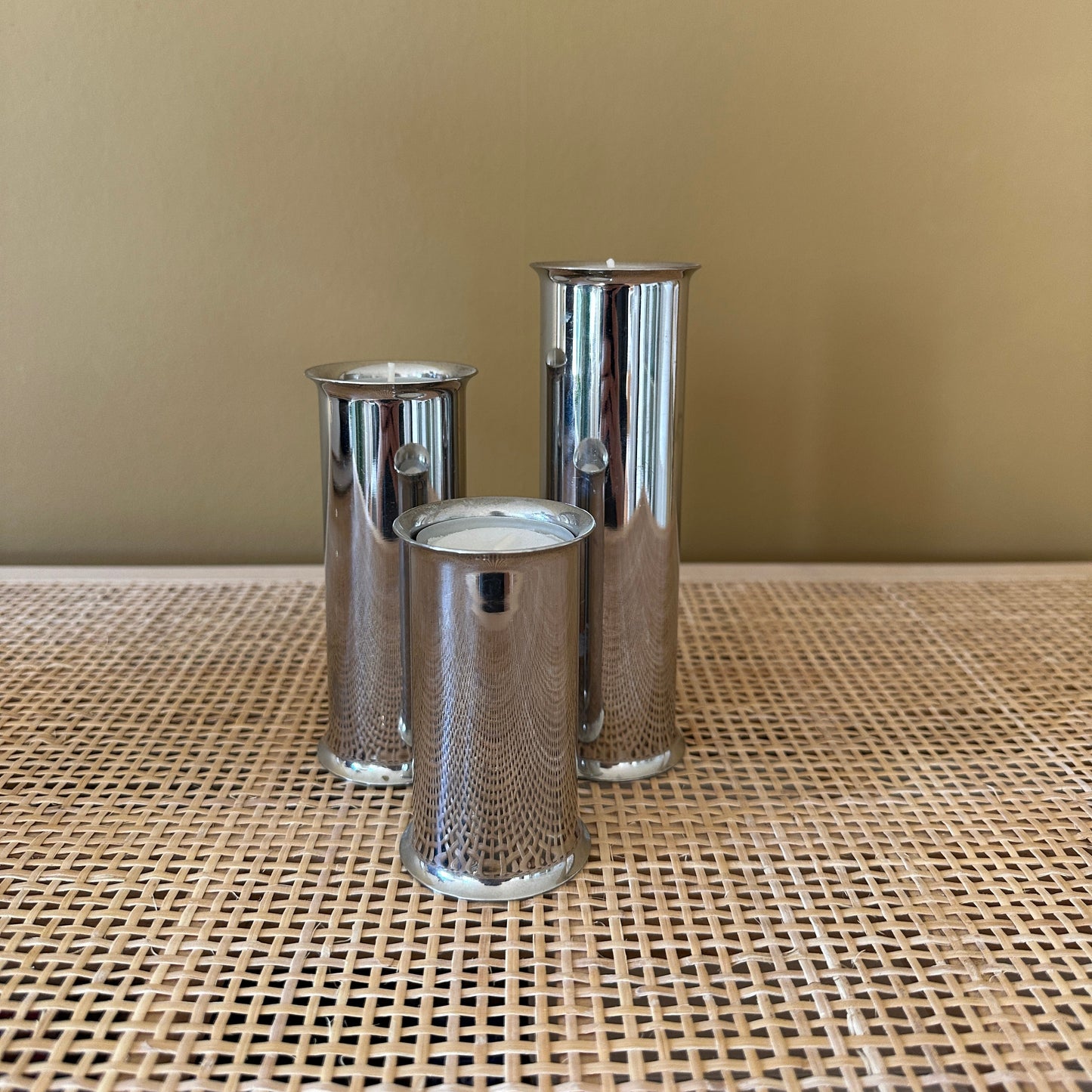 3 stager til fyrfadslys