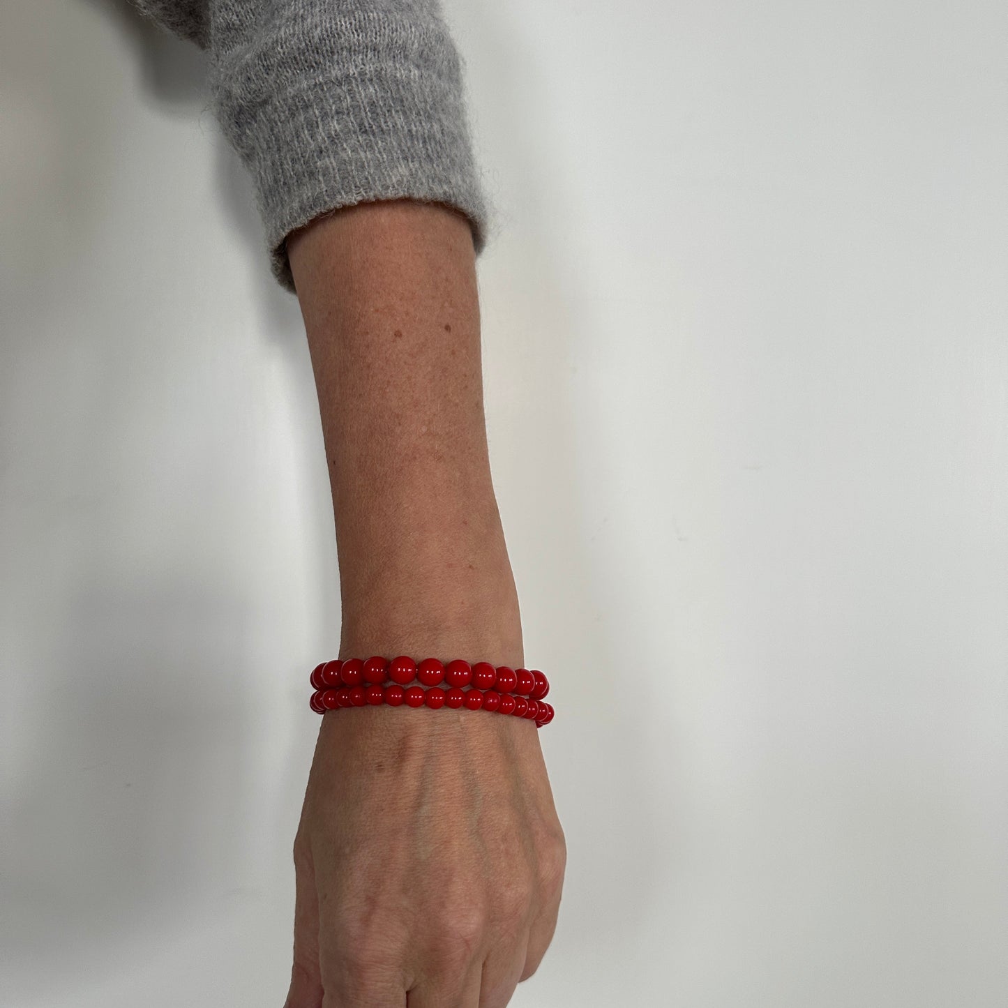 Rødt armbånd - 2 stk.