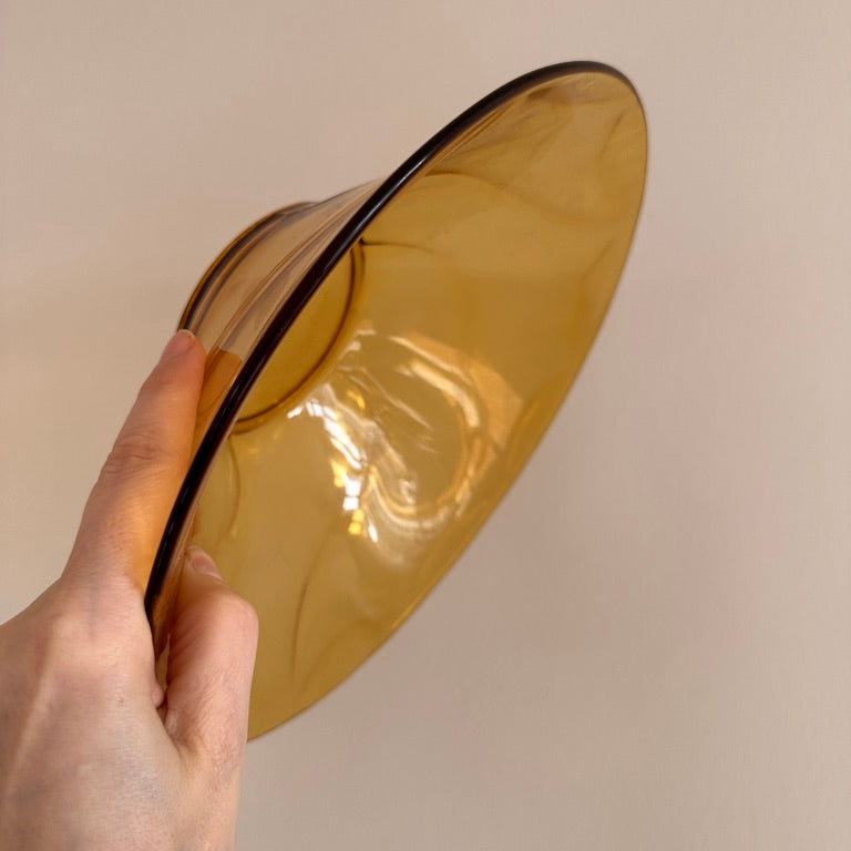 Skål i skøn gult glas
