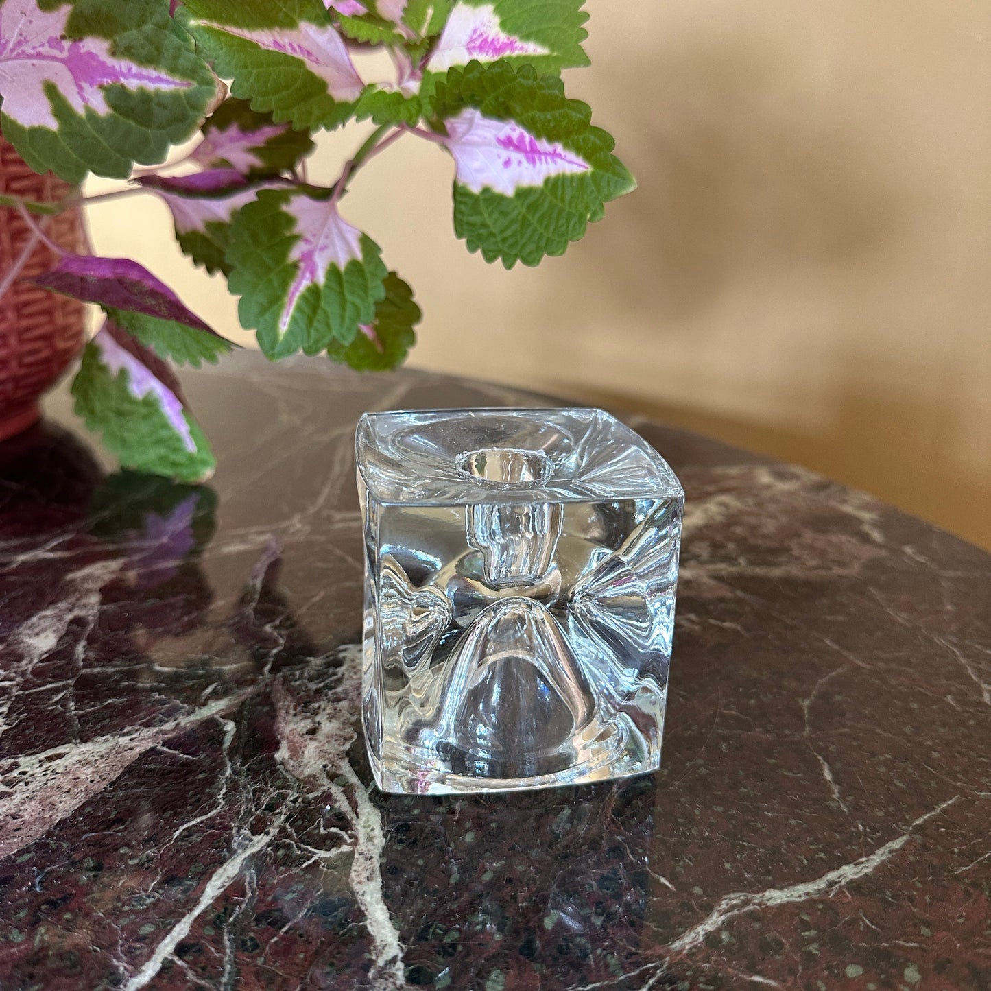 Rudolf Junikl Sklo "Ice Cube" lysestage