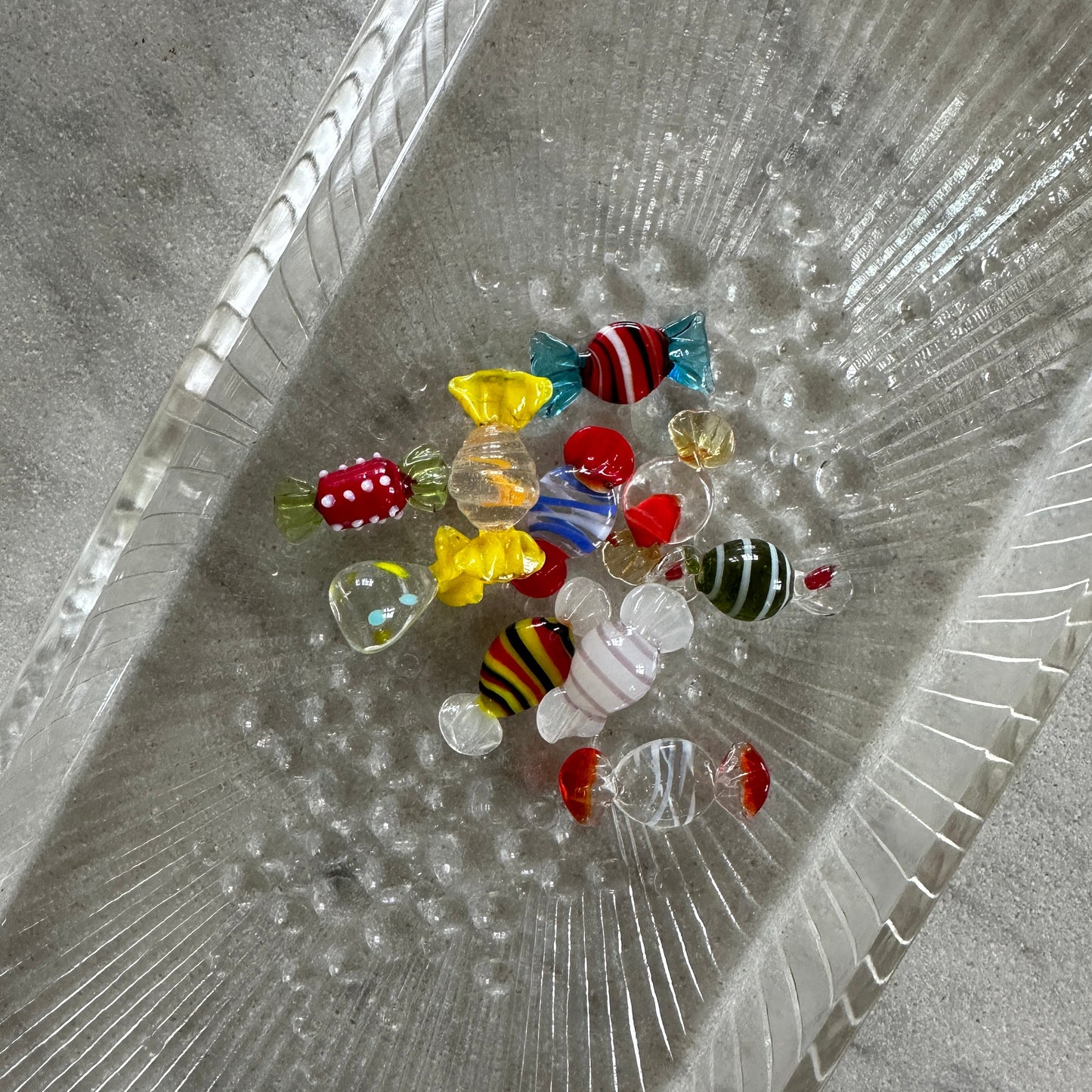 Håndlavede glaskarameller