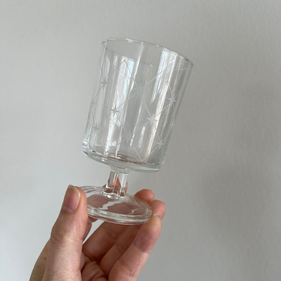 Fine glas på fod - 6 stk.
