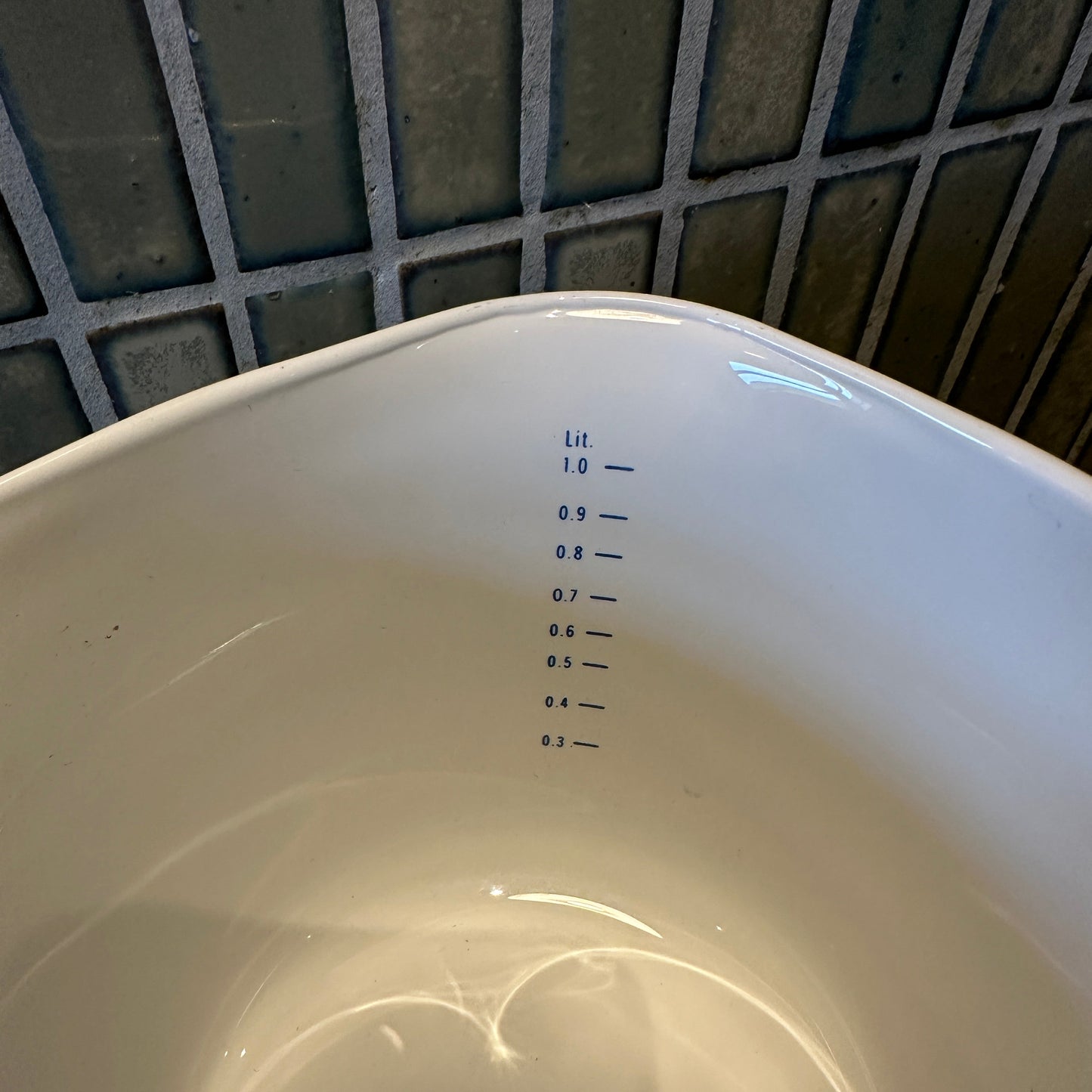 Vintage CorningWare-sauce gryde "Floral Bouquet" mønster