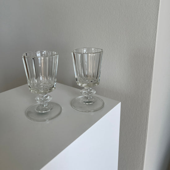 Fine små glas - 2 stk.