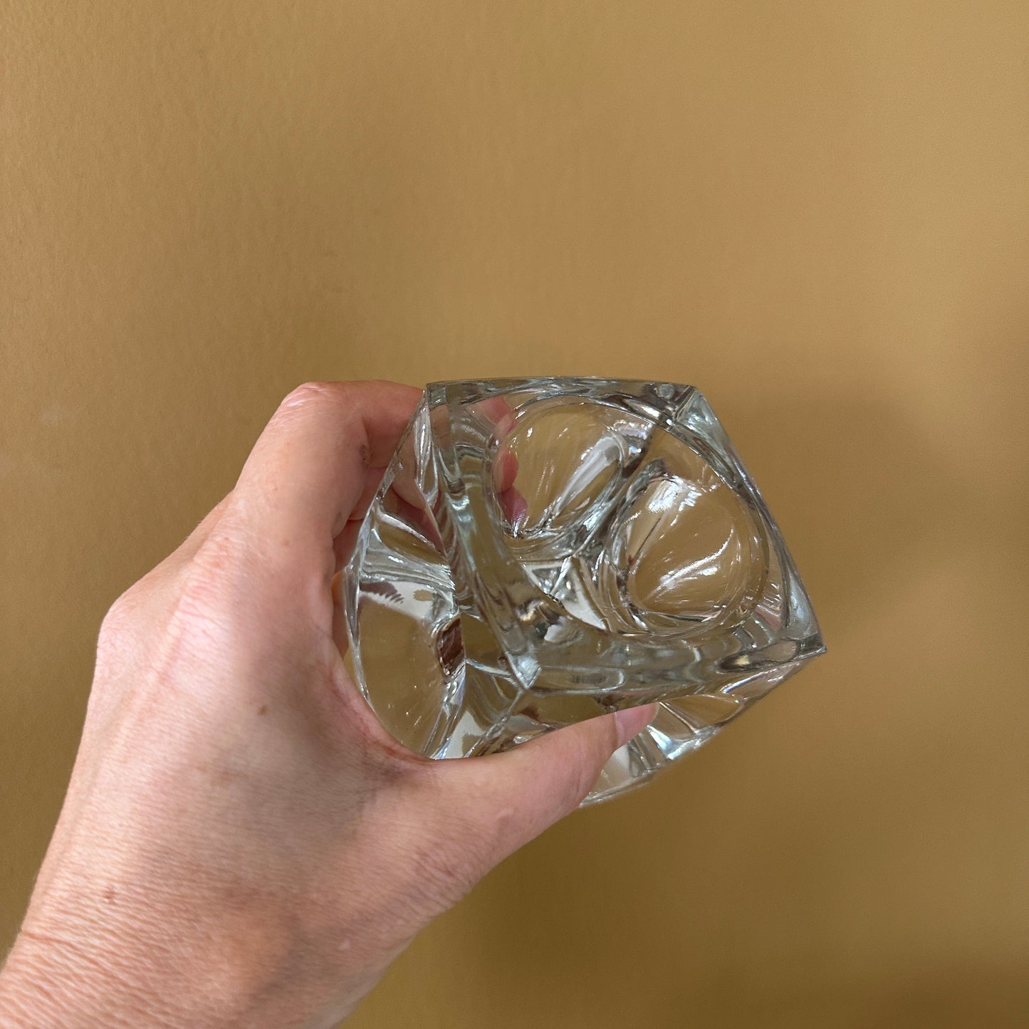 Rudolf Junikl Sklo "Ice Cube" lysestage