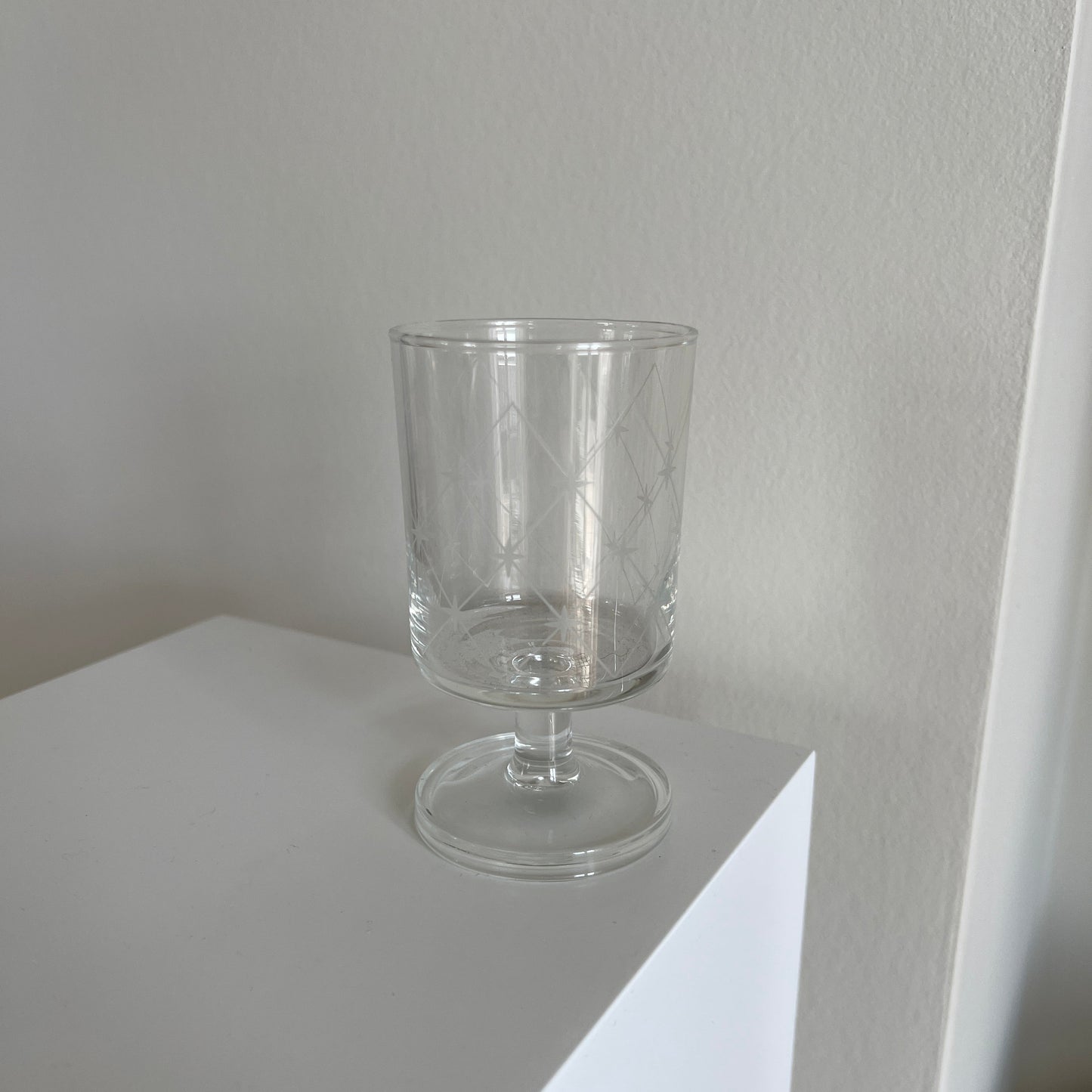 Fine glas på fod - 6 stk.