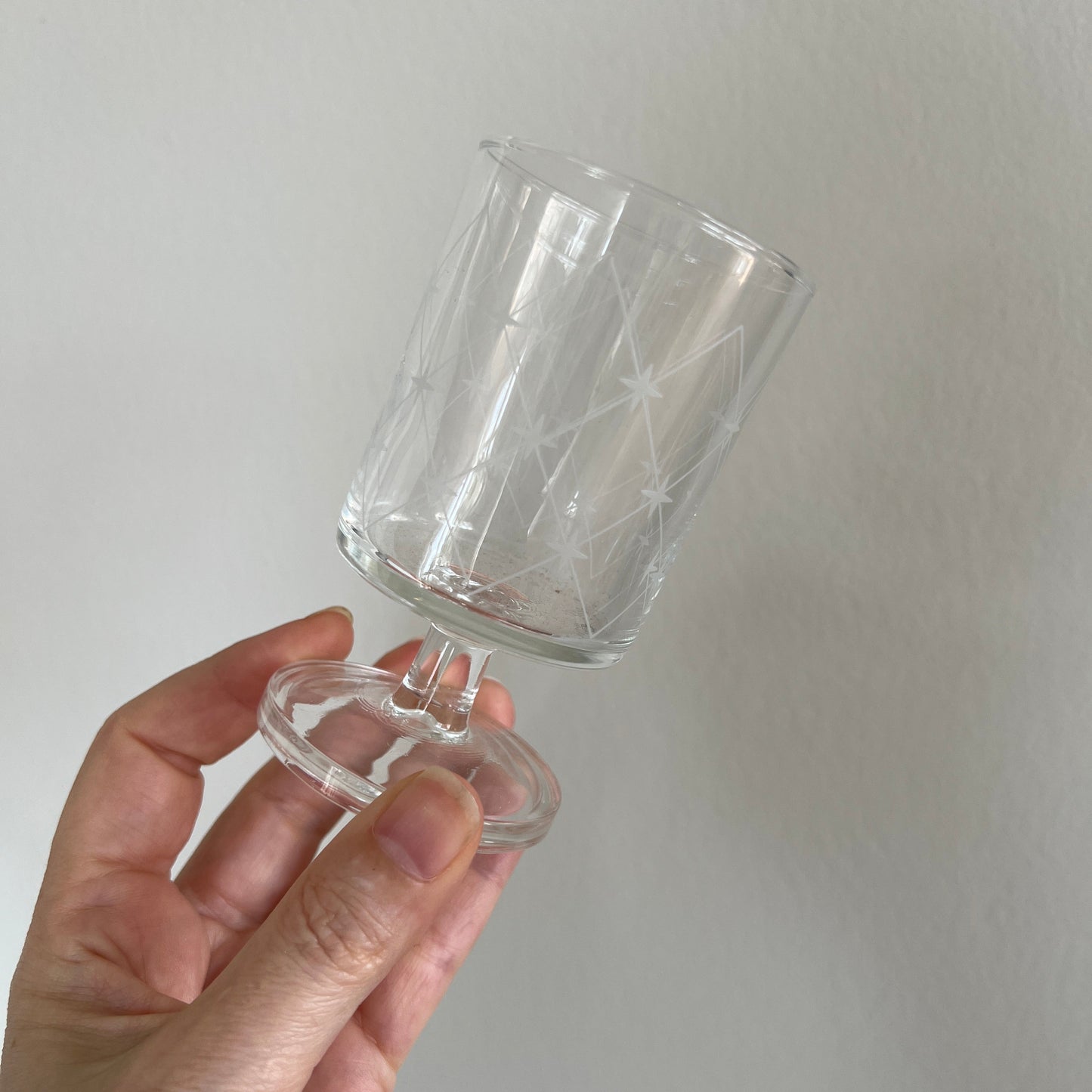 Fine glas på fod - 6 stk.