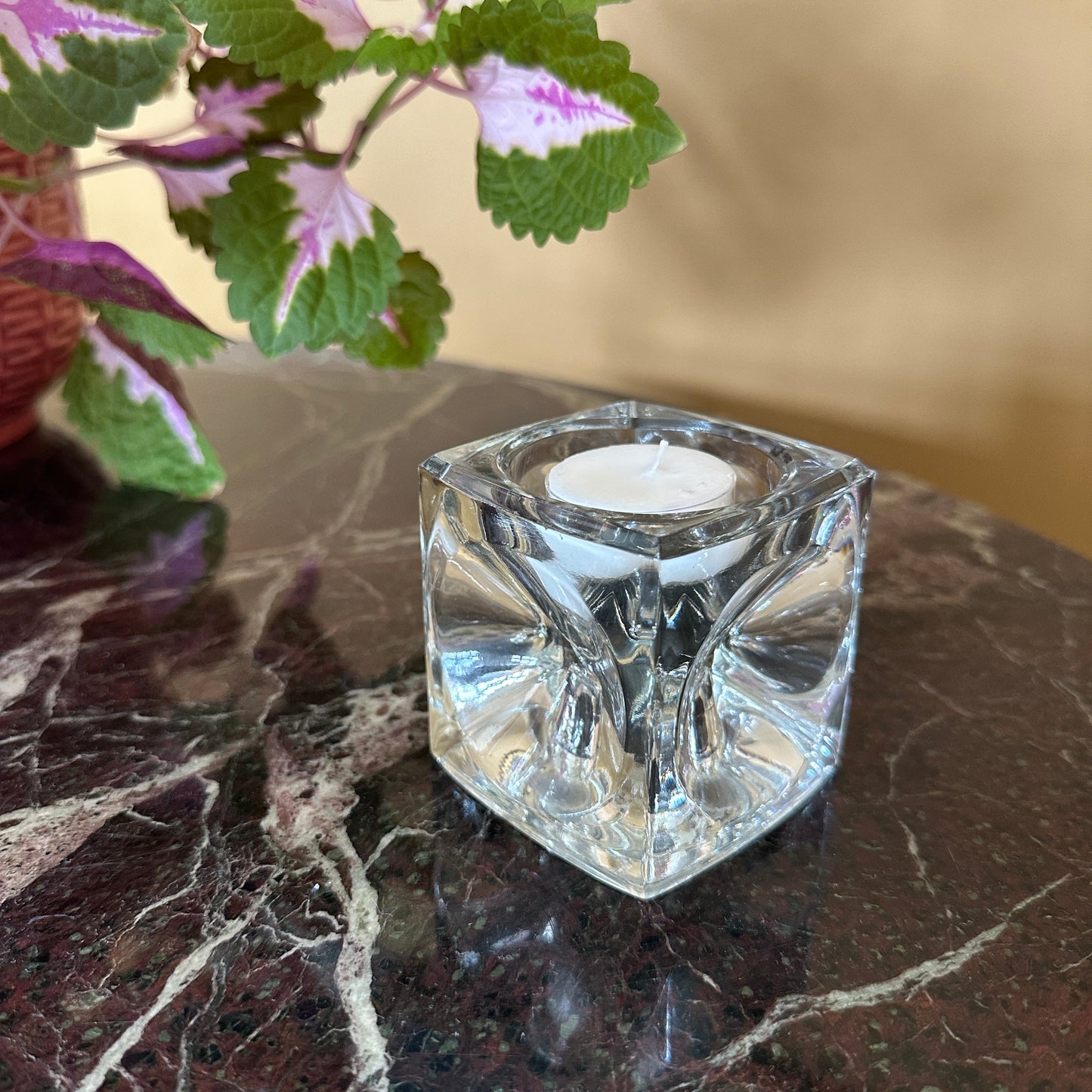 Rudolf Junikl Sklo "Ice Cube" lysestage