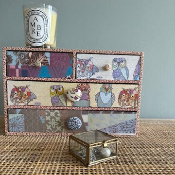 Lillebitte glasskrin