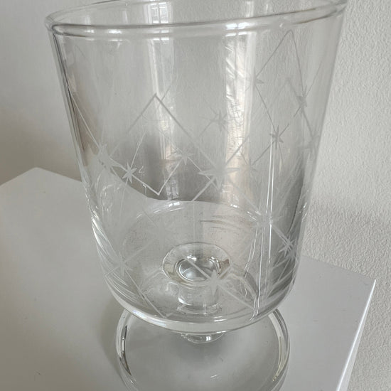 Fine glas på fod - 6 stk.