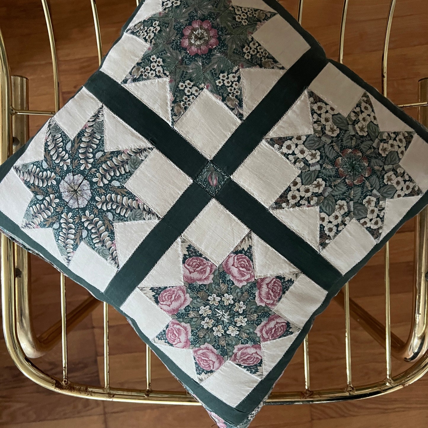 Vintage patchwork pude