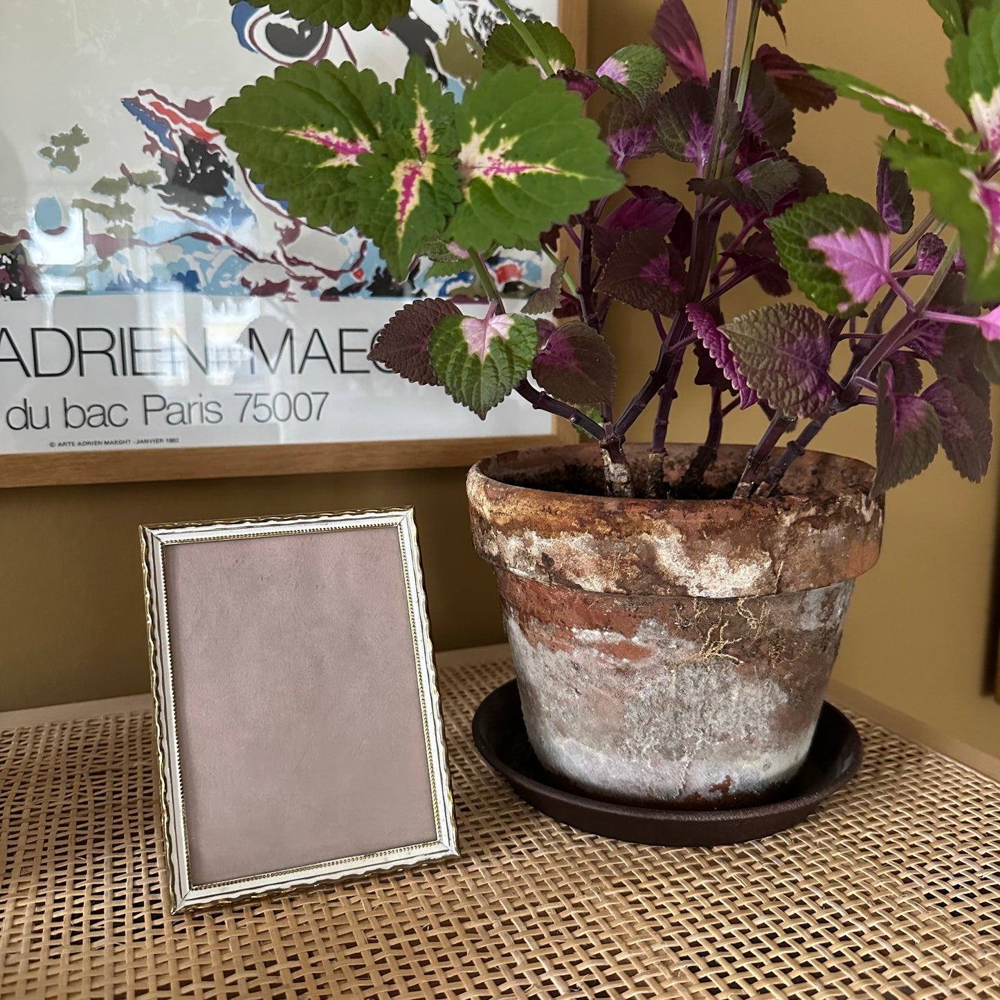 Forgyldt vintage ramme