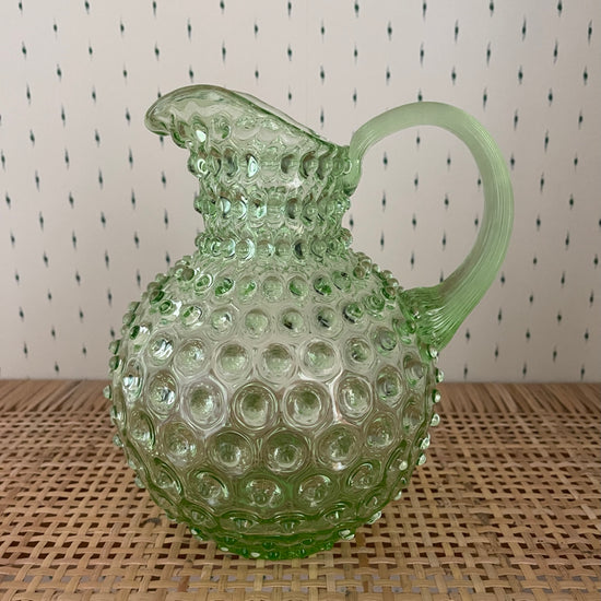 Paris Hobnail Jug 2L - Light Green