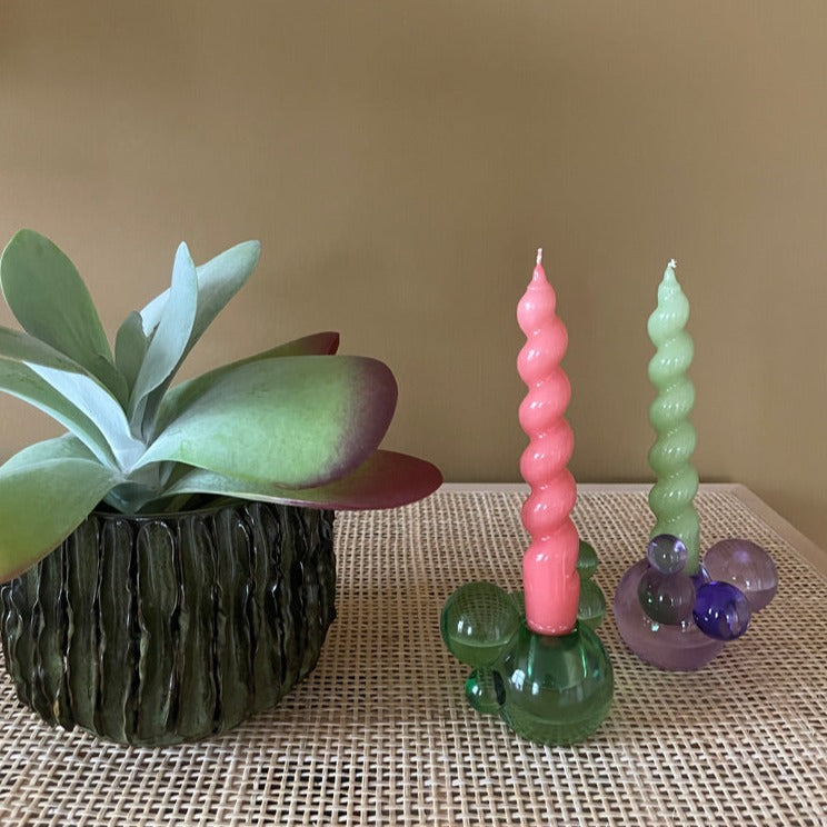 Bubble Candlestick Purple