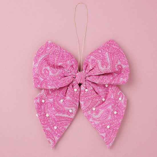 Bow SILK Ornament Taffy