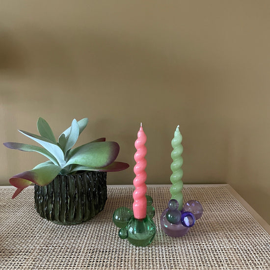 Bubble Candlestick Purple