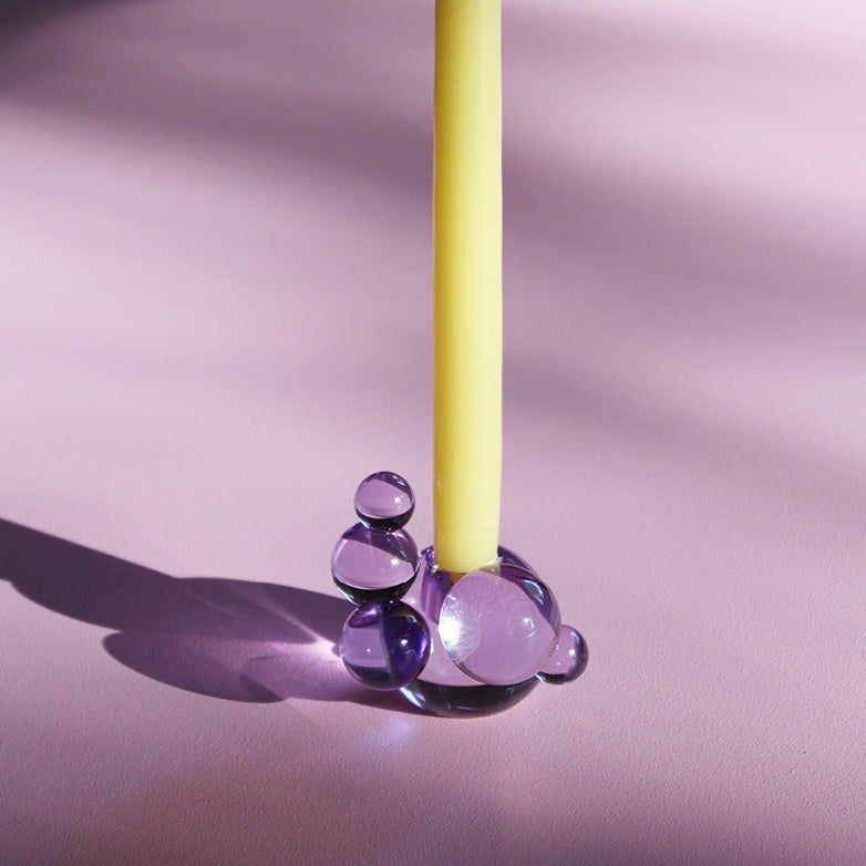 Bubble Candlestick Purple